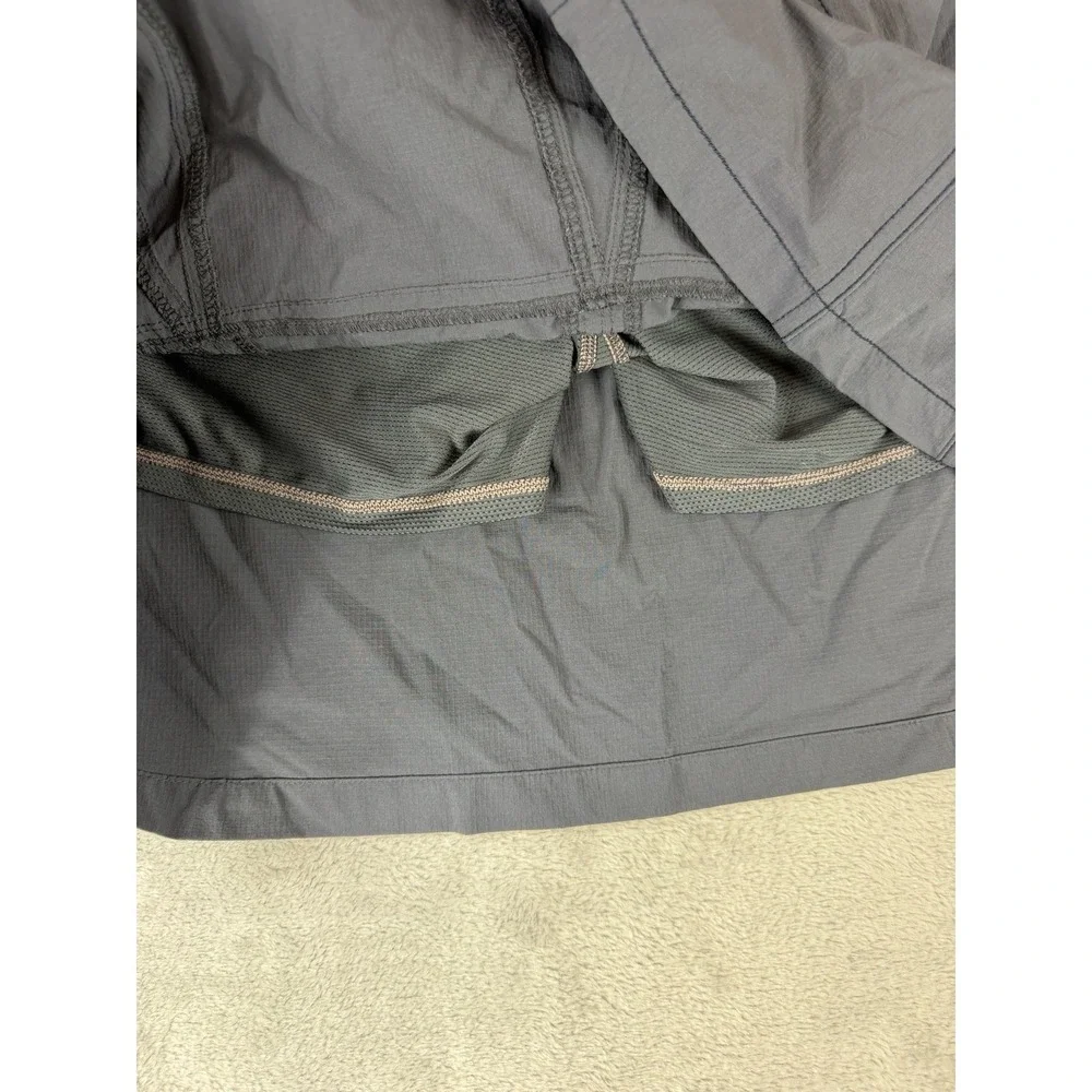 Athleta Womens Tennis Skirt Skort Size 6 Gray Golf Zipper Pockets